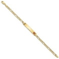 thumbnail image 2 of 14K Yellow Gold bracelet Medical Figaro Alert Red 8 in 6.5 mm 5.5, 2 of 3