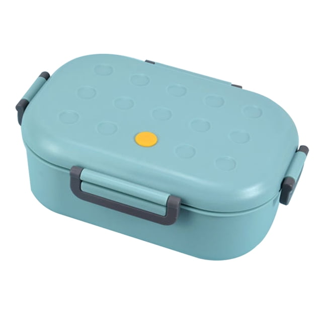 Square Lunch Box for Children, Kids and Adult, Portable Picnic Storage Boxes, School Student Food Container with Spoon