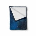 thumbnail image 2 of Winter Soft Flannel Fleece Throw Blanket, Nighttime Painting Illustration with Blue Moon, Cozy Plush for Indoor and Outdoor Use, 50" x 70", Sea Blue Dark Blue, by Ambesonne, 2 of 6