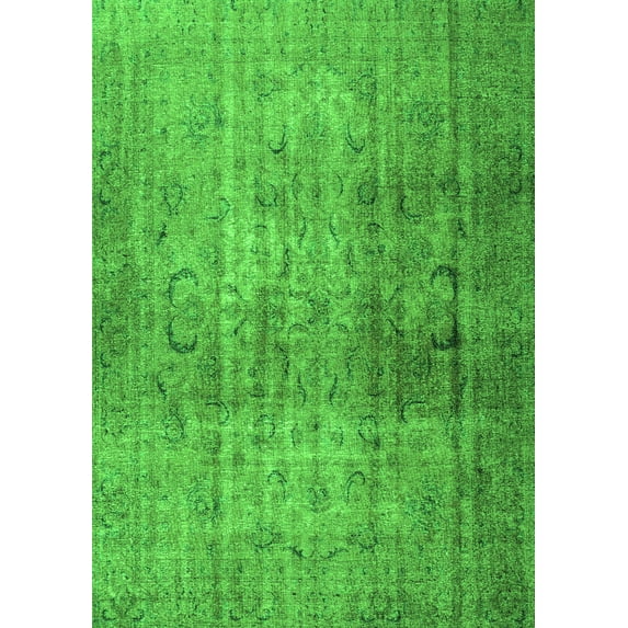 Ahgly Company Indoor Rectangle Persian Green Traditional Area Rugs, 2' x 5'