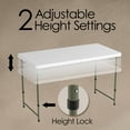 thumbnail image 3 of Lavish Home Adjustable Folding Table - 4-Foot Plastic Utility Tabletop, 3 of 8