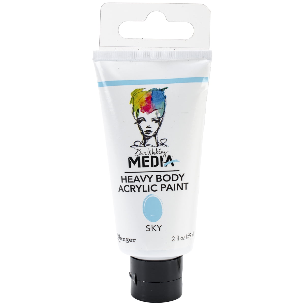 Dina Wakley Media Heavy Body Acrylic Paint 2oz-Sky - Walmart.com