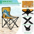 thumbnail image 4 of BZSMCE Camping Chairs Modern Joyful Splash Pattern Folding chair, 4 of 8