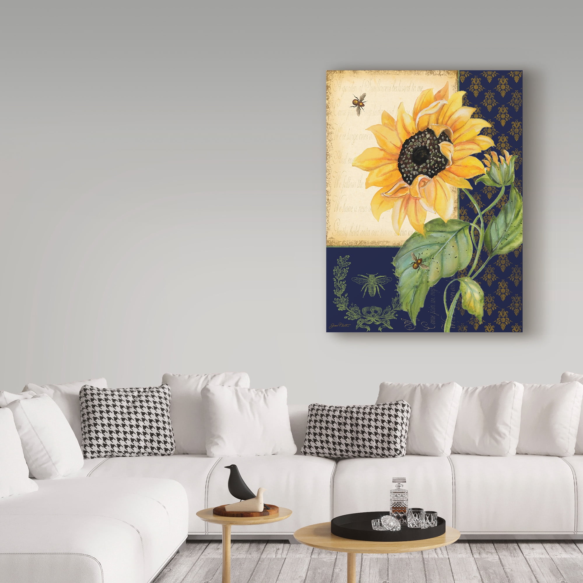 Trademark Fine Art 'Sunflower Melody' Canvas Art by Jean Plout