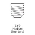 thumbnail image 5 of GE LED 6W (40W Equivalent) Soft White A19 General Purpose Light Bulbs, Medium Base, Dimmable, 4pk, 5 of 9