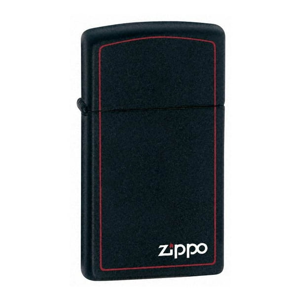 Zippo Slim Black Matte w/Zippo & Border Lighter