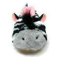 thumbnail image 4 of OoohGeez Womens Slippers Funny Animal House Fluffy Sherpa Cute Slipper with Grippers, ZZ Zebra, L, 4 of 7