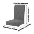 thumbnail image 2 of Jacquard Leaf Print Stretch Chair Cover Full Elastic Spandex Dining Chair Slipcovers 45x40x40cm Hotel Home Decor Universal Fit Decor Covers, 2 of 6