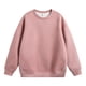 thumbnail image 1 of Blusas y camisas de manga larga con cuello redondo para hombre, sudadera holgada con cuello redondo de color liso, blusa de poliéster para hombre, 1 of 3