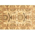 thumbnail image 1 of Ahgly Company Indoor Rectangle Abstract Brown Modern Area Rugs, 2' x 5', 1 of 4