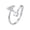 Silver-A, variant on VNOX Women's Stainless Steel Cubic Zirconia Initial Letter J Open Ring, Adjustable Silver Alphabet Jewelry Gift for Her