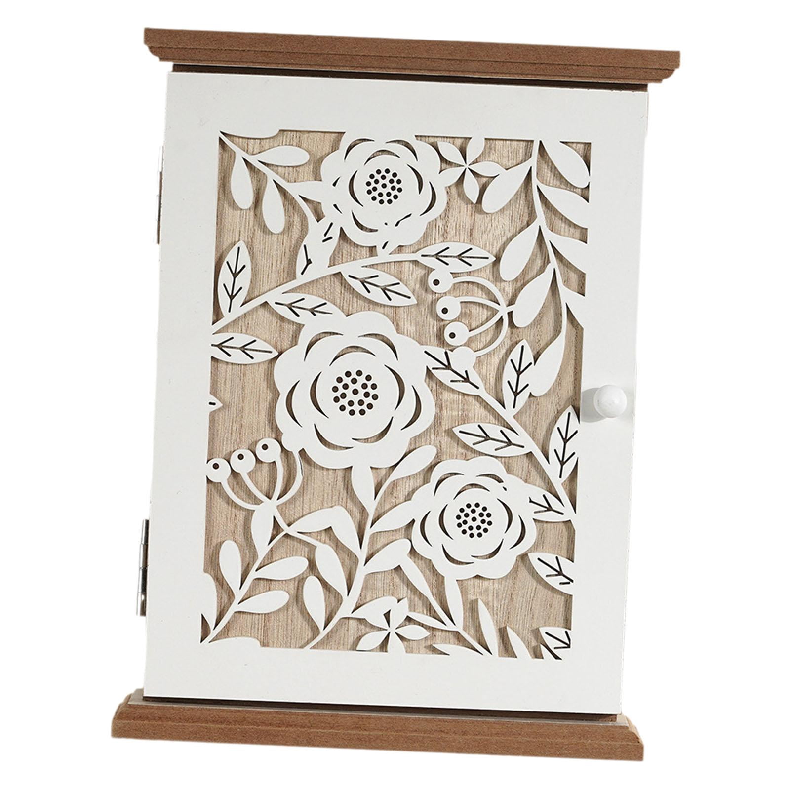 Key Box Key Holder Key Hanger with 6 Hooks Wall Mounted for Entryway Hallways Homes and Offices