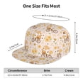 thumbnail image 6 of Daiia Cute Bee Gnome print Flat Bill Hats Flat Brim Trucker Cap Baseball Cap Adjustable Classic Low Profile Hat Unconstructed Plain Cap, 6 of 9