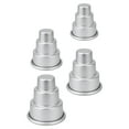 thumbnail image 5 of Dytern Birthday 4Pcs Miniature Cake Molds 3-tier Cake Molds Cupcake Baking Molds Chocolate Pudding Cups, 5 of 10