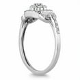 thumbnail image 2 of SZUL Women's 1/3 Carat TW Diamond Ring in 10K White Gold (J-K-L Color, I2-I3 Clarity), 2 of 3