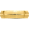 thumbnail image 4 of 14K Yellow Gold Heavy Comfort Fit Brush Satin Fancy Band (Size 11) Made In United States yb117h-11, 4 of 5