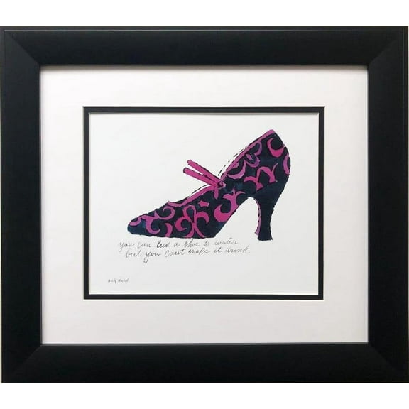 Andy Warhol "A La Recherche du Shoe" CUSTOM FRAMED Pop Art Lithograph Generic