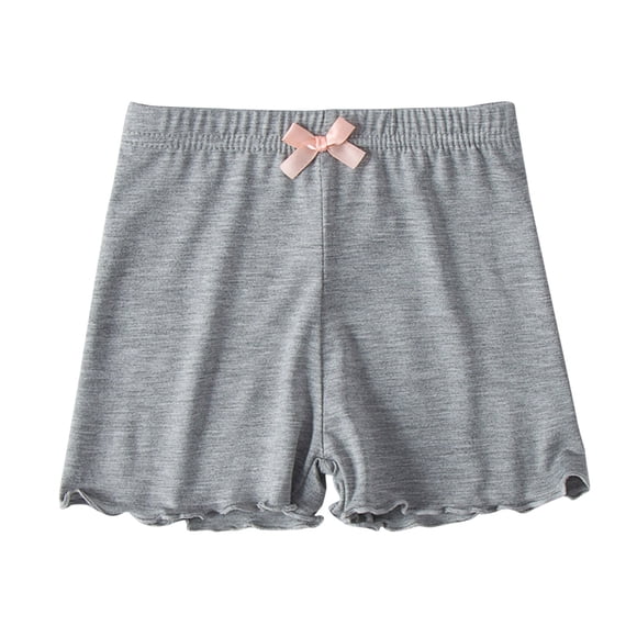 Odeerbi 1-10 Años Niñas Pantalones Cortos de Bicicleta Modal Safety Under Dress Slip Pantalones Cortos Yoga Dance Pantalones Cortos Verano Elastic Waist Bow Leggings Pantalones Cortos