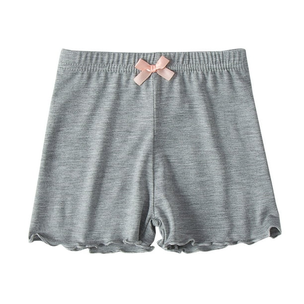 Odeerbi 1-10 Años Niñas Pantalones Cortos de Bicicleta Modal Safety Under Dress Slip Pantalones Cortos Yoga Dance Pantalones Cortos Verano Elastic Waist Bow Leggings Pantalones Cortos