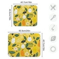 thumbnail image 3 of Pears Leaves Flowers Dish Drying Mat Dish Drainer Rack Mats Water Absorbent Non-Slip Easy Clean Heat Resistant for Kitchen Counter, 3 of 8