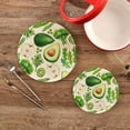 thumbnail image 2 of SKYSONIC Summer Avocado Fruit Pot Holders Trivets, 2 Pcs Heat Resistant Trivets,Vegans Watercolor Cotton Thread Weave Mats for Hot Pads Pans Pot Bowl Teapot for Kitchen Decor, 2 of 7