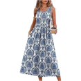 thumbnail image 2 of Fashion A-Line Dress for Women CIENVNSTG Flowy Summer Dress Perfect for Casual Outings or Parties, 2 of 3