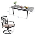 thumbnail image 7 of Sophia & William 8Pcs Outdoor Patio Dining Set Swivel Chairs and Extendable Table Set, 7 of 7