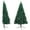 Green, variant on vidaXL Christmas Tree Decoration Artificial Half-Circle Tree with Stand PVC
