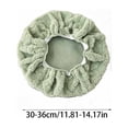thumbnail image 4 of Yhmxh Stretch Round Bar Stool Seat Cover, Elastic Fuzzy Stool Chair Slipcover Fit 11.81" to 14.17" Round Stool Tops, Soft Plush Anti-Slip Stool Protector Cover for Swivel Counter Stools Dining Stools, 4 of 7