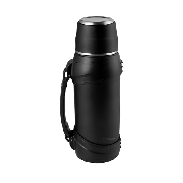 Termo de acero inoxidable 2 L negro con tapa