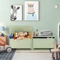 thumbnail image 3 of Infans Kids Toy Box w/Safety Hinge Wood Storage Chest Flip-Top Storage Organizer Green, 3 of 7