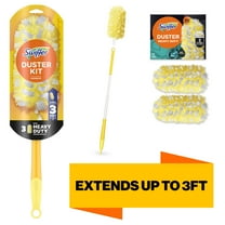 Swiffer Duster with Extension Pole Bundle, Cleaning Kit includes 3ft Extendable Handle & 9 Duster Refills