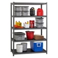 thumbnail image 2 of Lorell, 3,200 lb Capacity Riveted Steel Shelving, 1 Each, Black, 2 of 7