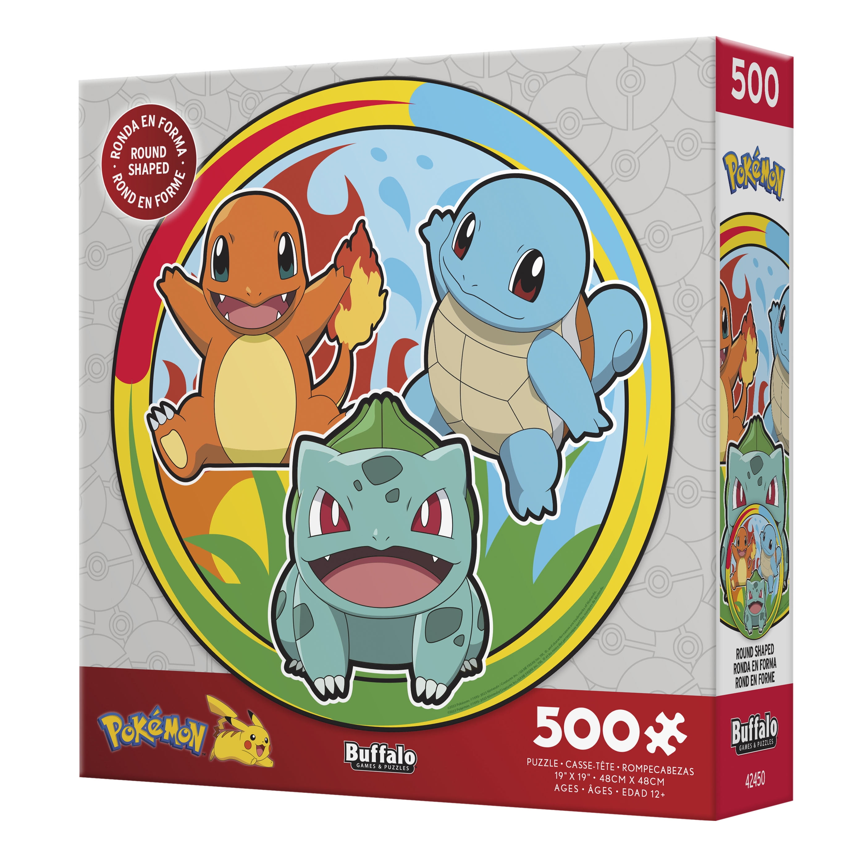 Ceaco Kanto Badge Pokemon 500 Piece Interlocking Jigsaw Puzzle