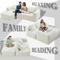 thumbnail image 5 of Modular Sectional Sofa with Deep Seat, UHOMEPRO L-Shape Cloud Sectional Couch with Chaise, Pillows and Side Pockets, Modern Fabric Upholstered Couches for Living Room, No Assembly Required, Beige, 5 of 12