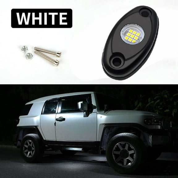 yaaqii LED Rock Lights For Atv Suv Offroad Truck Yacht Underbody Glow Trail Rig Lamp