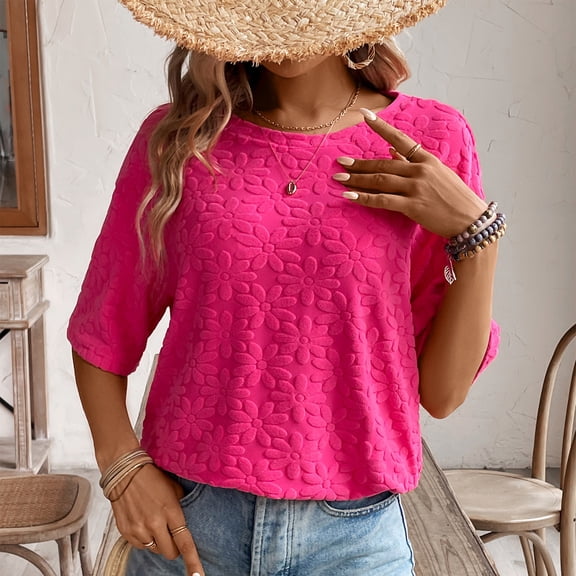 Pohista Casual Tops for Women Shirts for Women V Neck Womens Summer Blouses with Sleeves Ribbed Short Sleeve Tops for Women V Neck my recent orders