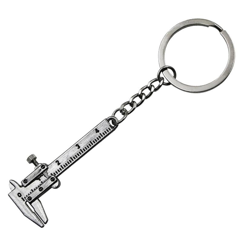 Famure Mini Vernier Caliper KeychainMiniature Pocket Vernier AlloyVernier Caliper Key Chain