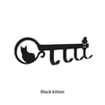 thumbnail image 3 of Gancho para llaves Wosthever Gato negro en forma con 4 ganchos, 3 of 6