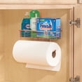 thumbnail image 5 of mDesign Wall Mount Metal Paper Towel Holder with Storage Shelf for Kitchen, Pantry, Laundry, Garage Organization - Shelf Holds Spice Bottles, Glass Jars, Oils and Vinegars - Copper, 5 of 8