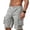 Gray, variant on Yievot Cargo Shorts for Men Casual Drawstring Elastic Waist Summer Workout Gym Shorts with Pockets
