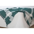 thumbnail image 2 of HomeRoots 516572 Woven Cotton Checkered Throw Blanket, Green, 2 of 4