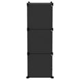 thumbnail image 2 of vidaXL Storage Cube Organiser with 6 Cubes Black PP, 2 of 4