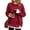 9# Red, variant on Crew Neck Sweatshirts Women Oversized Fall French Terry Layered Pullover Sweatshirt Fake Two‑Piece Tops Pullover Casual Split Hem Top