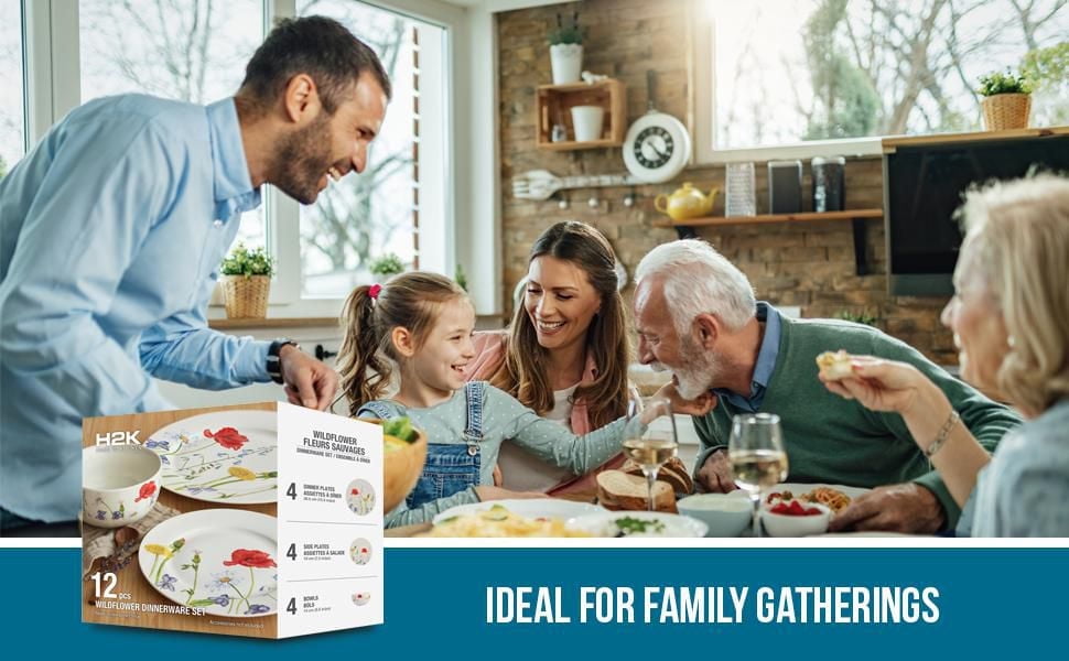 Safdie & Co. Ensemble Diner Fleurs Sauvages 12MCX