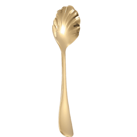

TIMPCV Shell Shaped Stirring Spoon (304) Stainless Steel Sugar Spoon Vintage 5.1 Teaspoon for Coffee Afternoon Tea Dessert Espresso Cappuccino Yogurt Home Bar