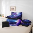 thumbnail image 6 of Manfei Sea Mermaid 7-Piece Twin Bedding Sets,Ocean Princess Bedding Comforter Set,Underwater World Breathable Sheet Sets,Microfiber Girls Bedroom Decor,Reversible, 6 of 8