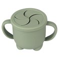 thumbnail image 1 of Hukapapa Recipiente de silicona para niños pequeños y niños a prueba de derrames que no se derrama para bebés Contenedor de cereales no derramable para niños Verde oliva, 1 of 6