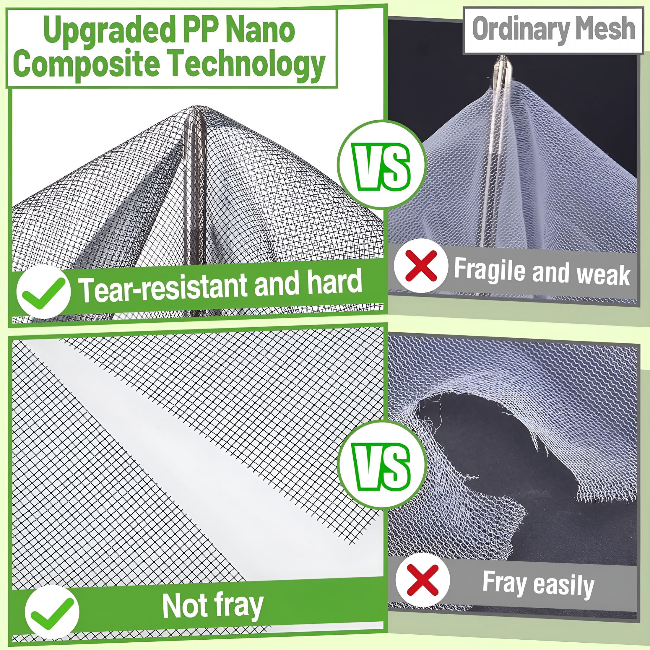 MISSMILE Stronger Garden Mesh Netting-10 X 33 Ft Pp Nanocomposite Bird Net Barrier,Mosquito Netting Screen for Outdoor Plants Vegetables Patios Balconies Terraces,Shading Rate 33% (Black)