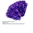 thumbnail image 4 of huanledash Dance Pompoms Straight Shank Type Fluffy PET Double Pass Cheerleader Hand Flower Ball Decoration for Soccer, 4 of 8
